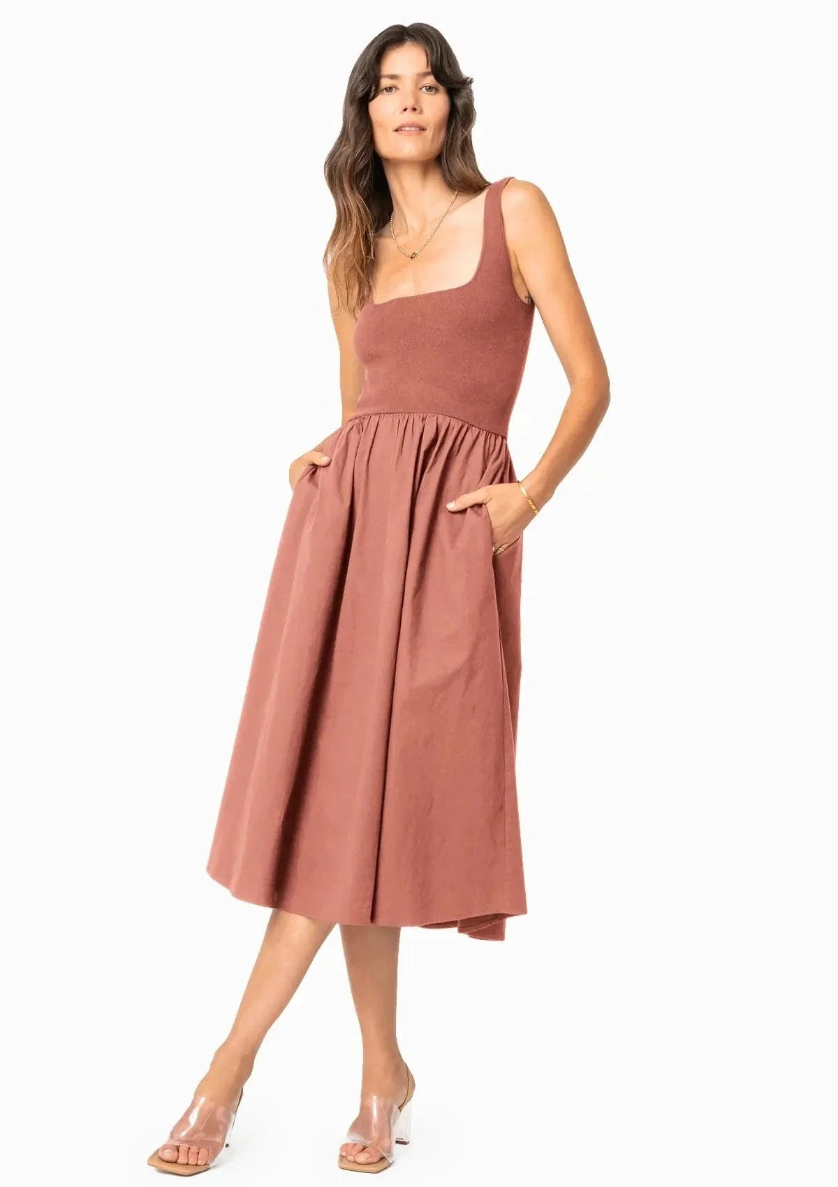 Illusion Dress - Desert Rose